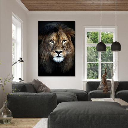 Aluart schilderij 'Berberleeuw'