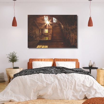 Aluart schilderij 'Verlaten ruimte'