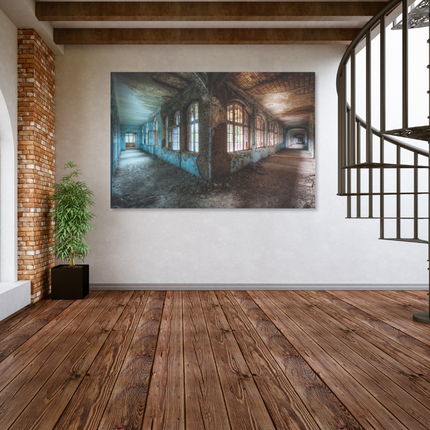 Aluart schilderij 'Verlaten sanatorium'