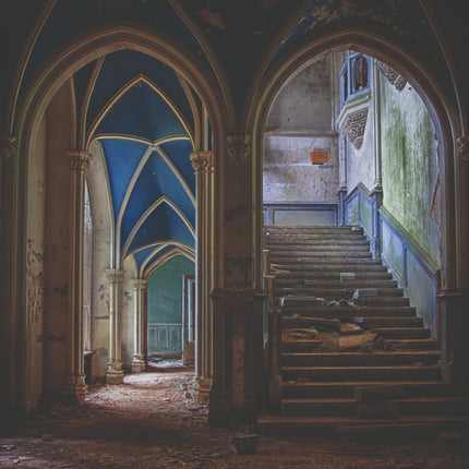 Aluart schilderij 'Chateau Noisy staircase'