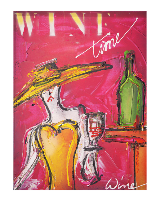 Graffiti art 'Wine time'