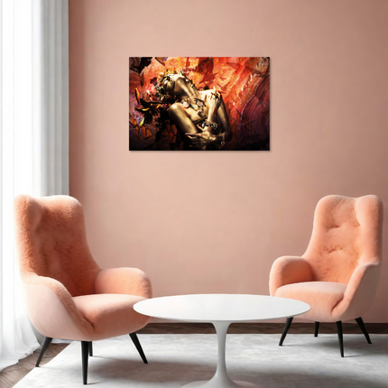 Aluart schilderij 'Golden Jewellery Woman'