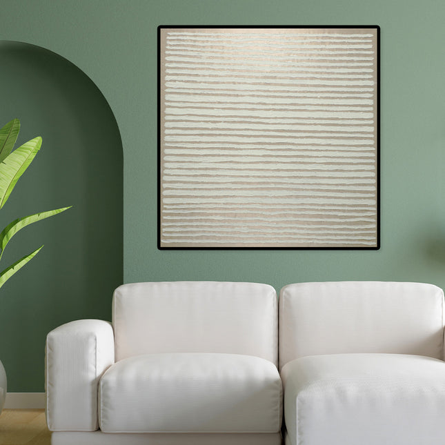 Canvas schilderij 'Naturel lijnen'