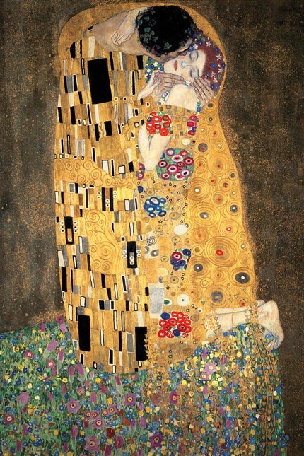 Schilderij 'Gustav Klimt - De Kus'