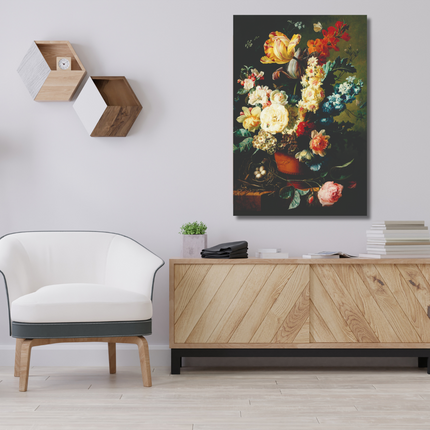 Aluart schilderij 'Bloemen in vaas'