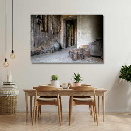 Aluart schilderij 'LaCour - Deur met Wandtextiel'
