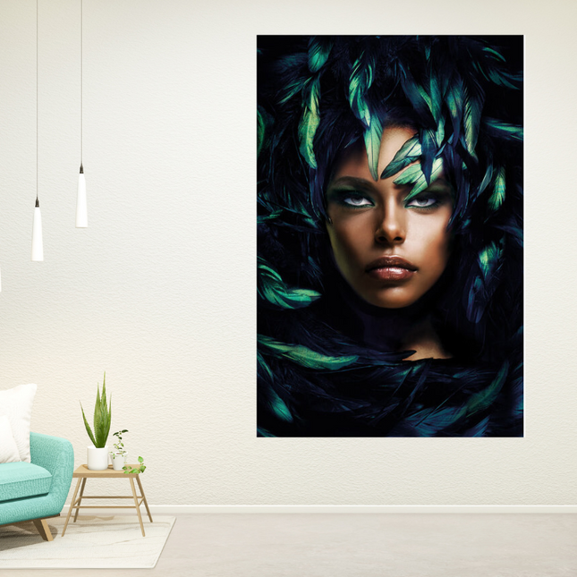Glasschilderij 'Shimmering Goddess'