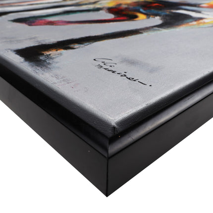 Canvas schilderij 'De kunstige paarden'