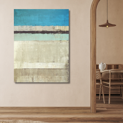 Aluart schilderij 'Abstracte kunst blauw'
