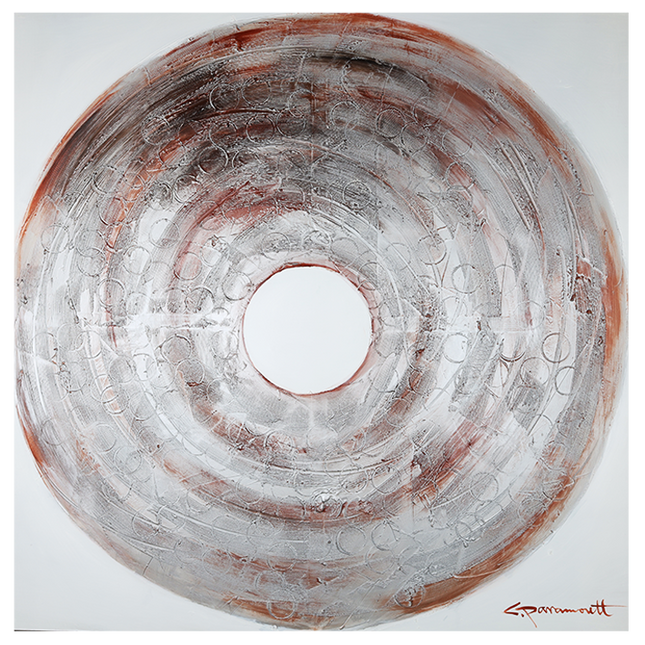 Canvas schilderij 'Vintage schijf'