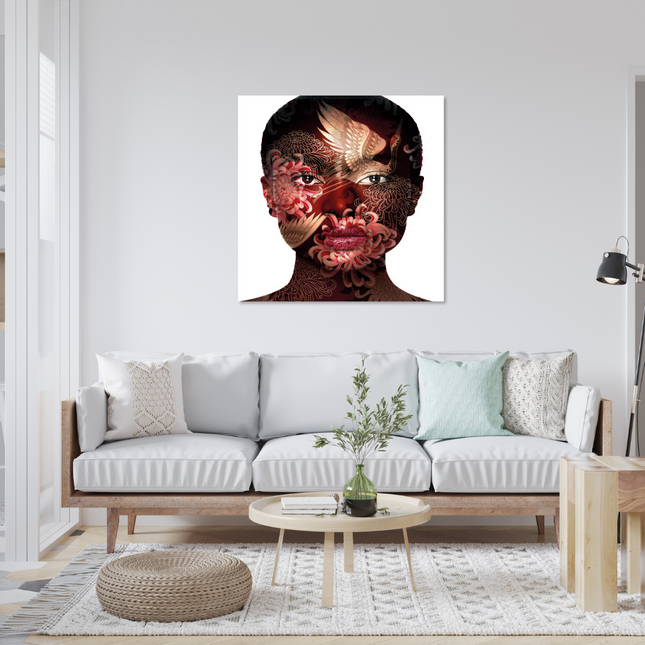 Aluart schilderij 'Artistic make-up'
