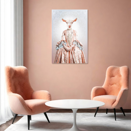 Aluart schilderij 'Royal Lady Goat'