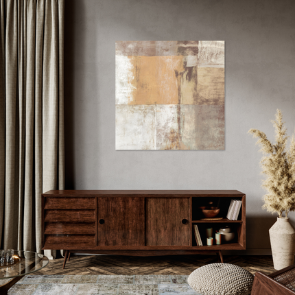 Aluart schilderij 'Aardetinten'