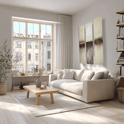 Canvas 'Drieluik kleurenovergang'