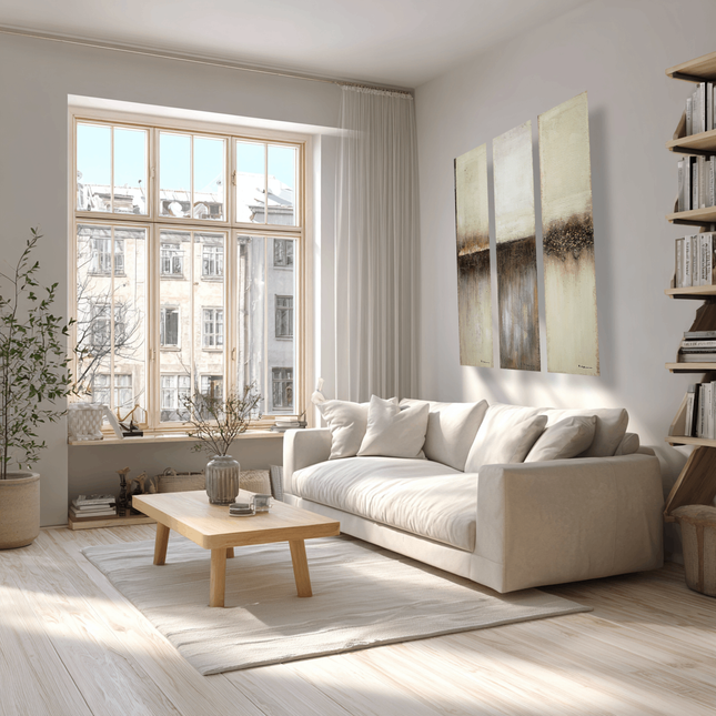 Canvas 'Drieluik kleurenovergang'